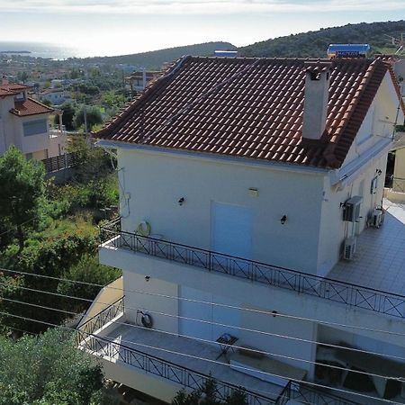 Beautiful Maisonette With A View To The Mountains And The Sea Agia Marina  Buitenkant foto