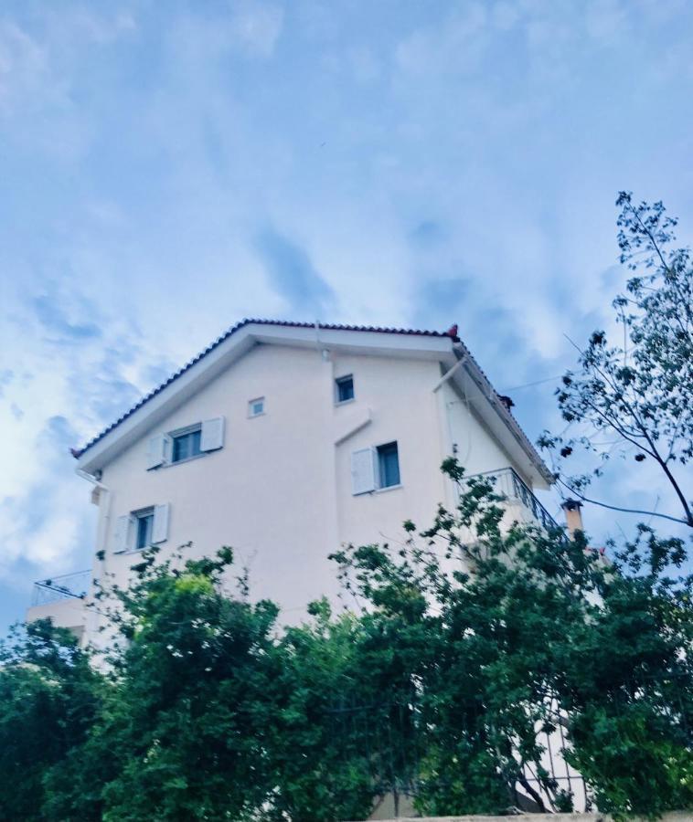 Beautiful Maisonette With A View To The Mountains And The Sea Agia Marina  Buitenkant foto