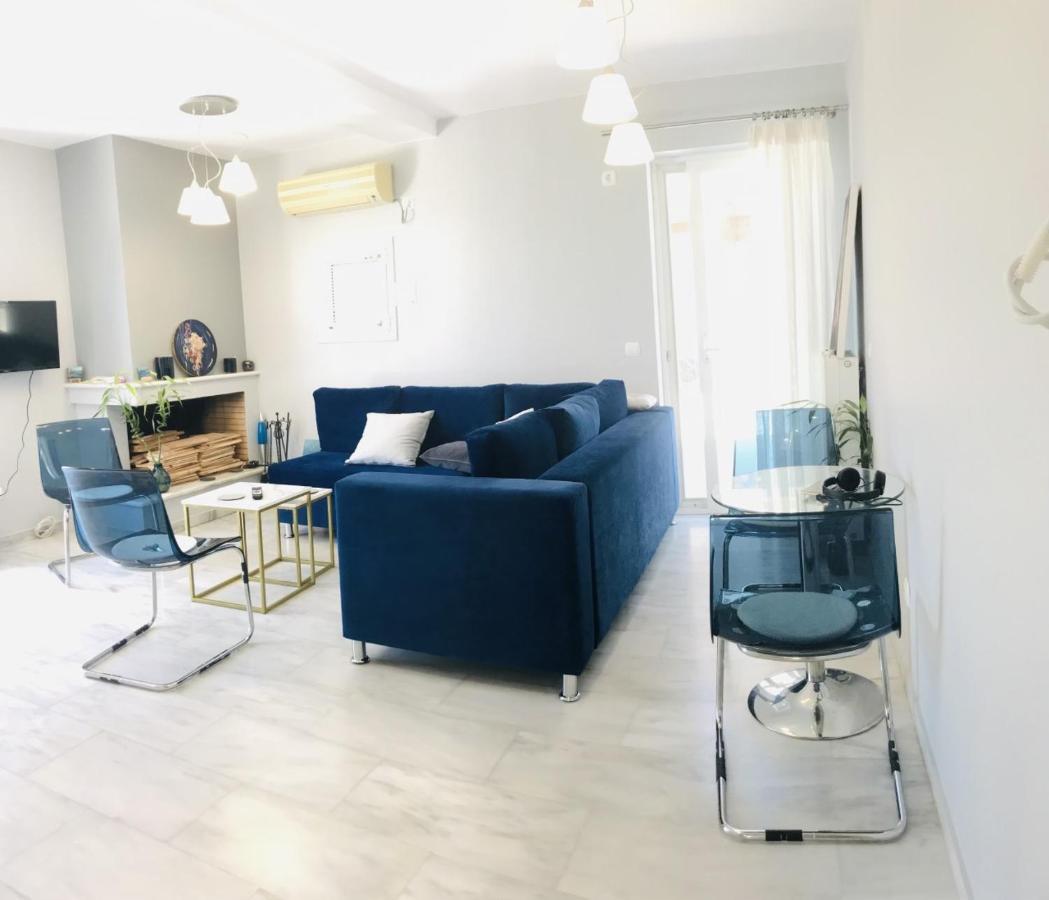 Beautiful Maisonette With A View To The Mountains And The Sea Agia Marina  Buitenkant foto