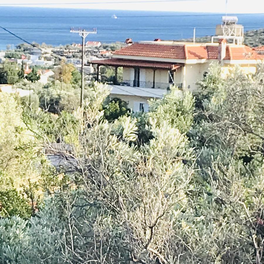 Beautiful Maisonette With A View To The Mountains And The Sea Agia Marina  Buitenkant foto