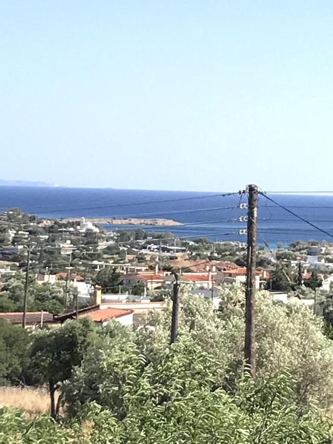 Beautiful Maisonette With A View To The Mountains And The Sea Agia Marina  Buitenkant foto