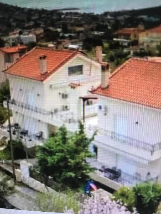 Beautiful Maisonette With A View To The Mountains And The Sea Agia Marina  Buitenkant foto