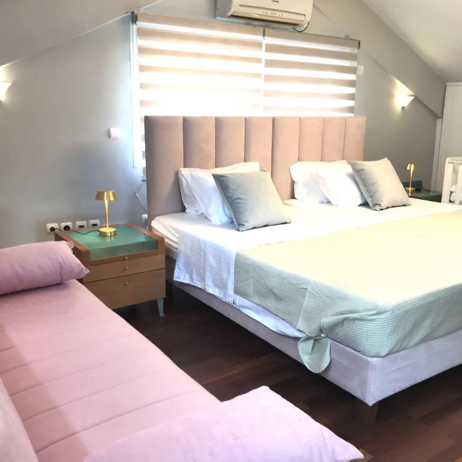 Beautiful Maisonette With A View To The Mountains And The Sea Agia Marina  Buitenkant foto