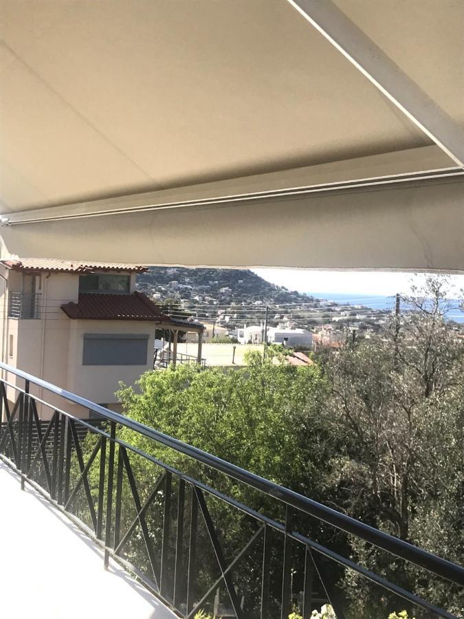 Beautiful Maisonette With A View To The Mountains And The Sea Agia Marina  Buitenkant foto