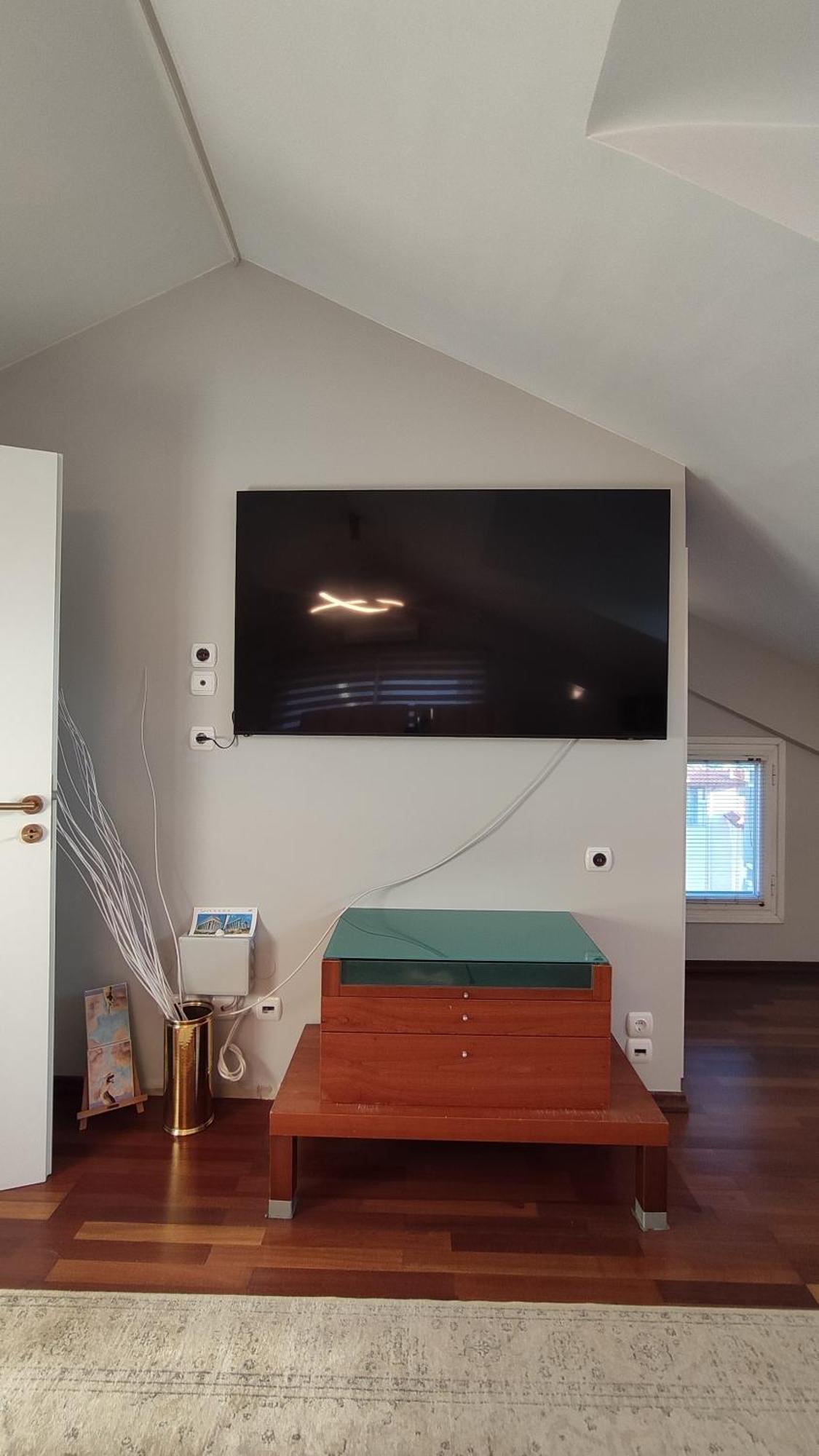 Beautiful Maisonette With A View To The Mountains And The Sea Agia Marina  Buitenkant foto