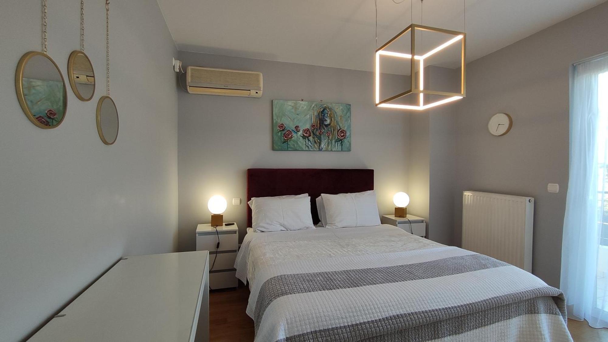 Beautiful Maisonette With A View To The Mountains And The Sea Agia Marina  Buitenkant foto