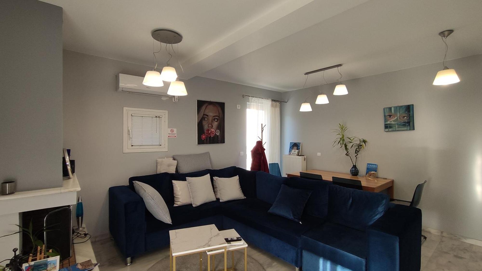 Beautiful Maisonette With A View To The Mountains And The Sea Agia Marina  Buitenkant foto