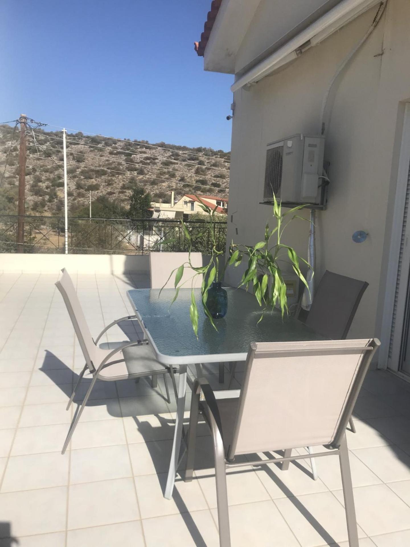 Beautiful Maisonette With A View To The Mountains And The Sea Agia Marina  Buitenkant foto